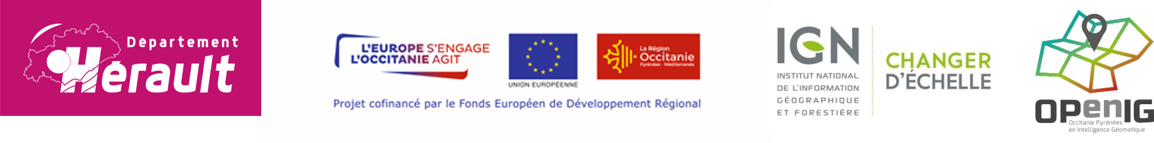Logos des partenaires du PCRS de l’Hérault